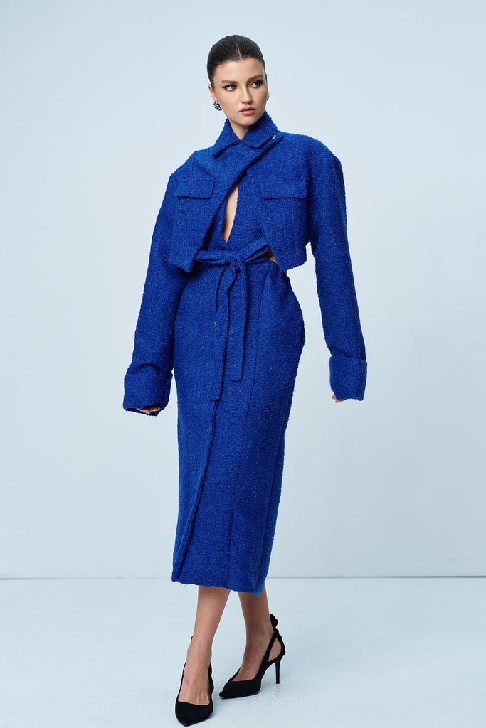 Stylish beautiful dress | Anicet Cutout Lace Up Coat - Ideal for special occasions