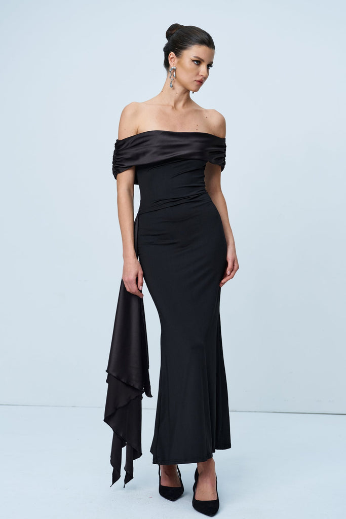 Anil Ruch Strapless Lace Up Maxi Dress - Stylish beautiful dress for special occasions | Buy Online