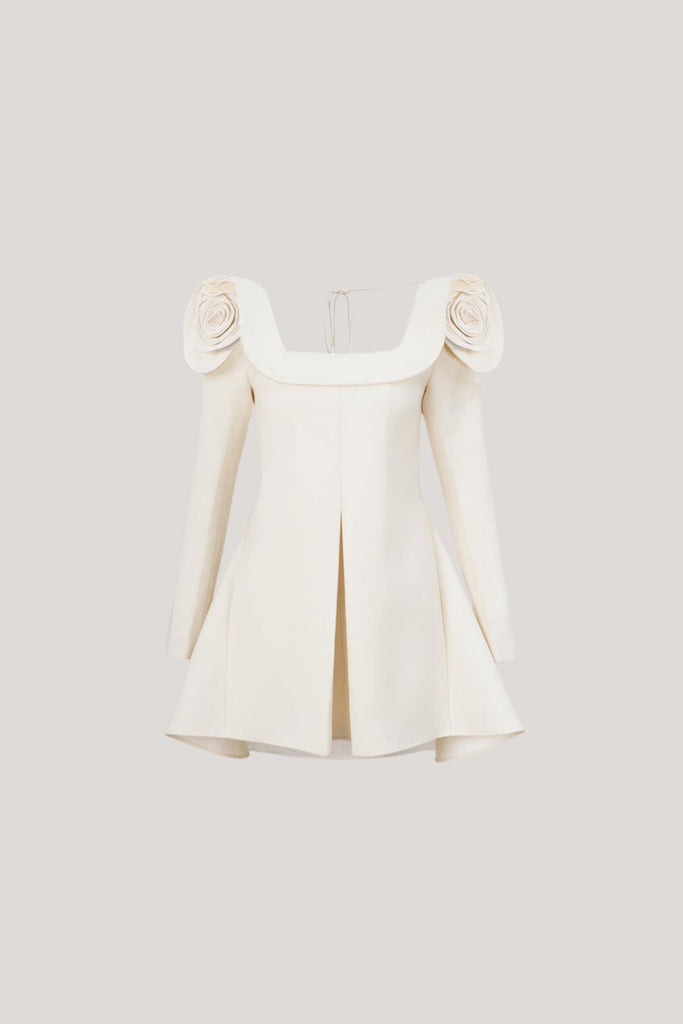 Shop  beautiful dress - Perfect for special occasions | Annette Flower Square Neckline Mini Dress