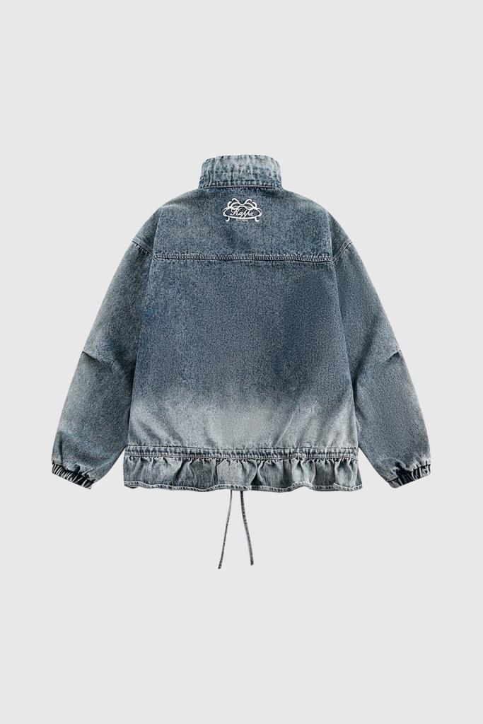 Annice Deconstruct Ruffle Denim Jacket - Stylish beautiful dress for special occasions | Buy Online