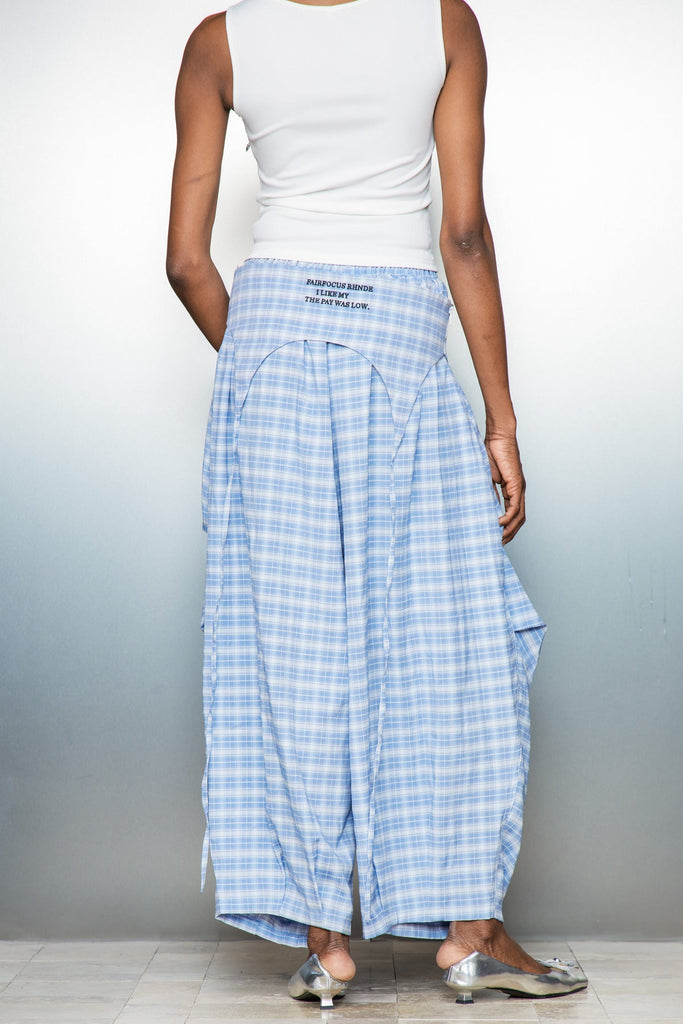Stylish beautiful dress | Anouk Asymmetric Deconstruct Grid Wide Pants - Ideal for special occasions