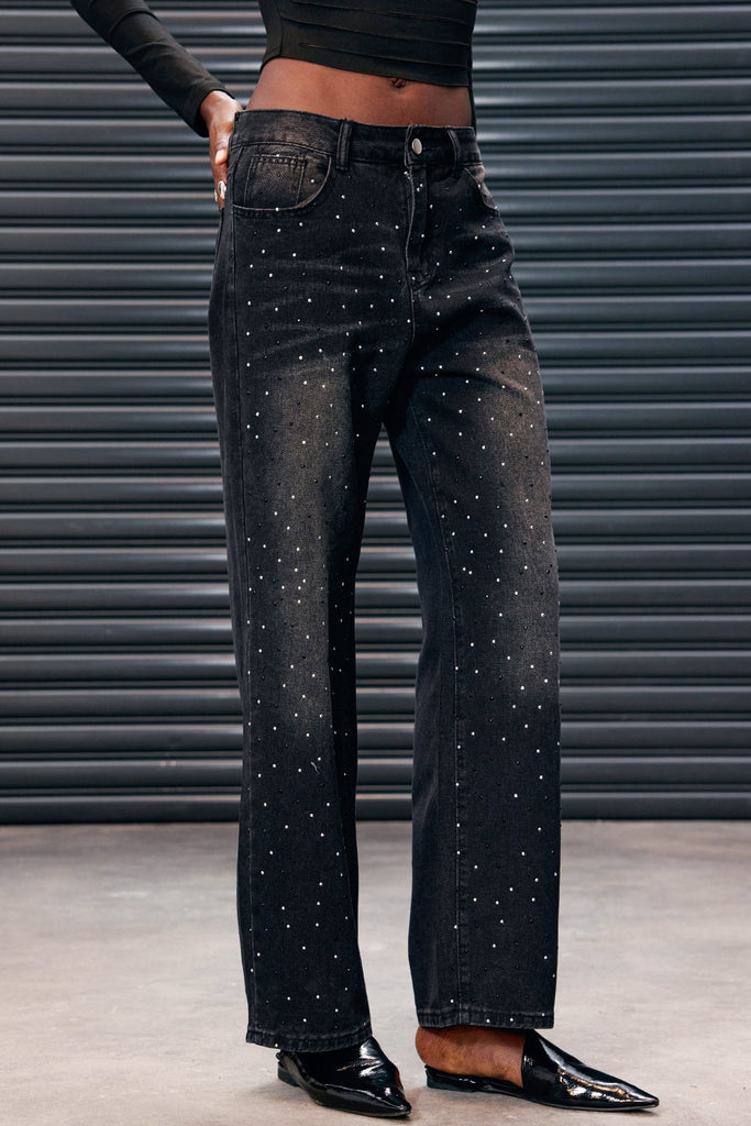 Stylish beautiful dress | Antoniya Rhinestone Hayley Jeans - Ideal for special occasions