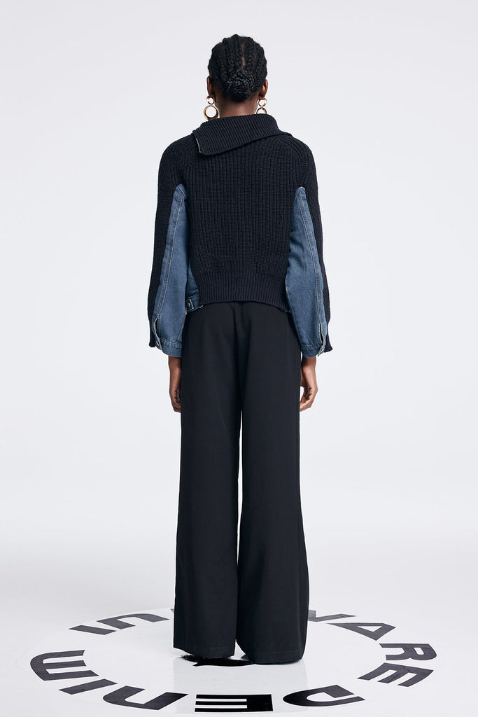 Shop  beautiful dress - Perfect for special occasions | Anxhela Deconstruct Asymmetric Knit Top