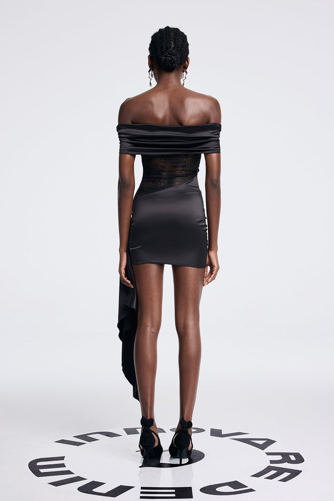 Anzu Ruch Strapless Lace Fringe Mini Dress - Stylish beautiful dress for special occasions | Buy Online