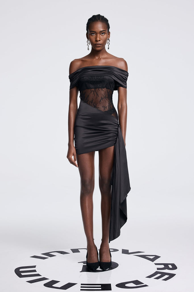 Stylish beautiful dress | Anzu Ruch Strapless Lace Fringe Mini Dress - Ideal for special occasions