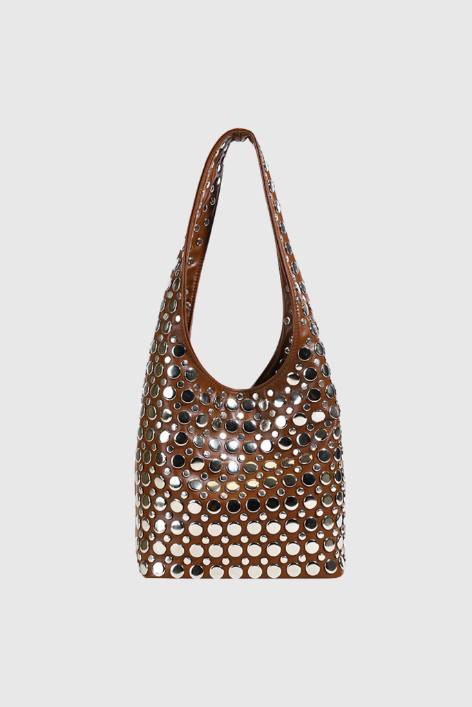 Stylish beautiful dress | Apollonia Studded Leather Bag - Ideal for special occasions