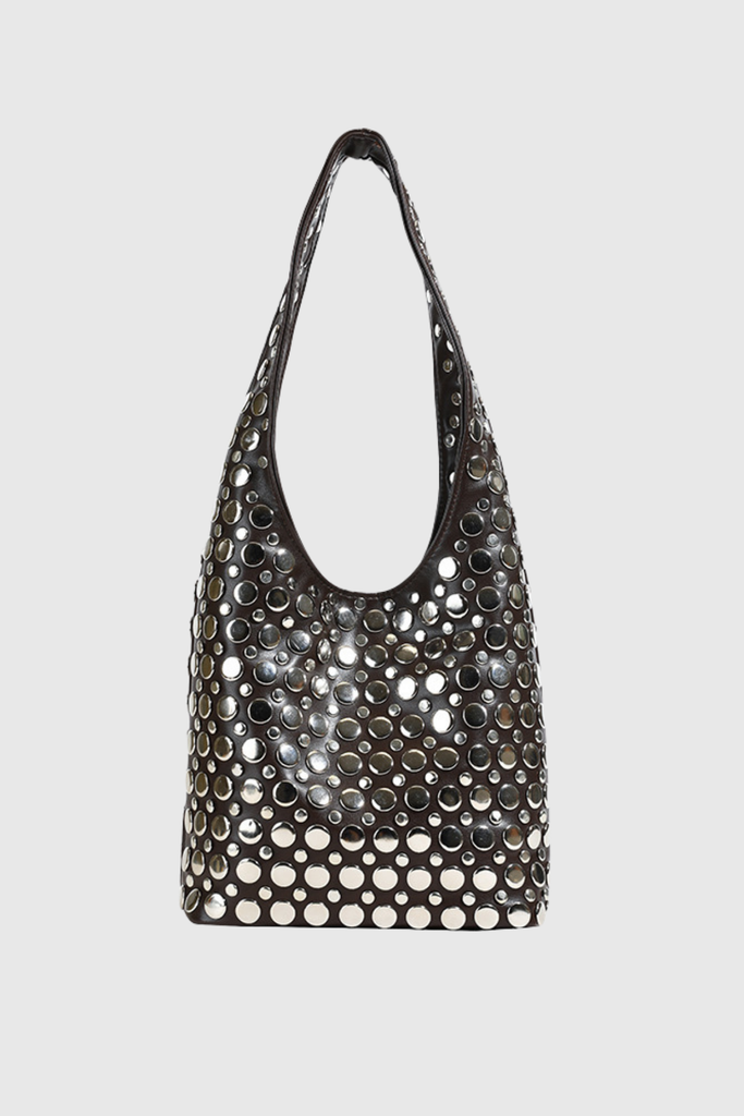 Apollonia Studded Leather Bag - Stylish beautiful dress for special occasions | Buy Online