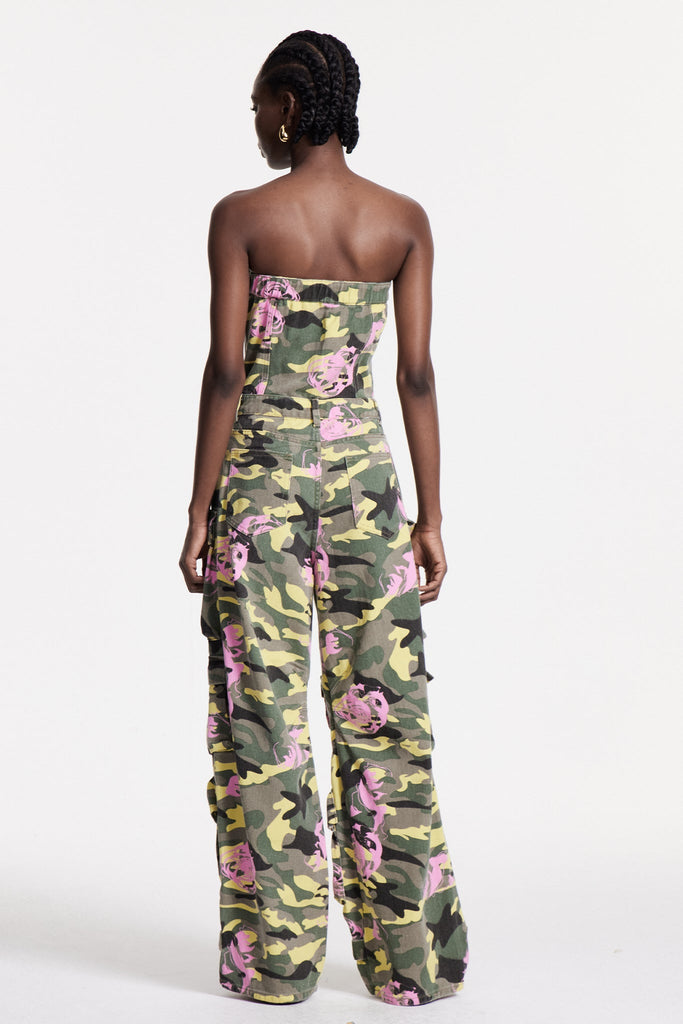 Shop  beautiful dress - Perfect for special occasions | Arawn Camouflage Floral Print Cargo Jumpsuit
