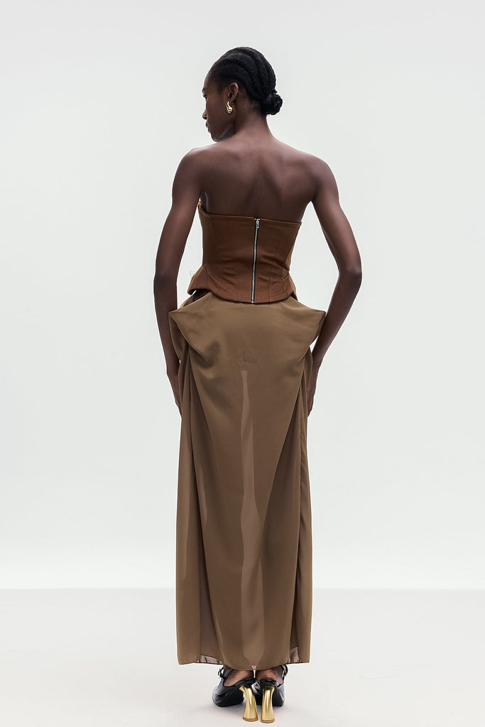 Shop  beautiful dress - Perfect for special occasions | Ardelis Strapless Butterfly Lace Up Skirt Set