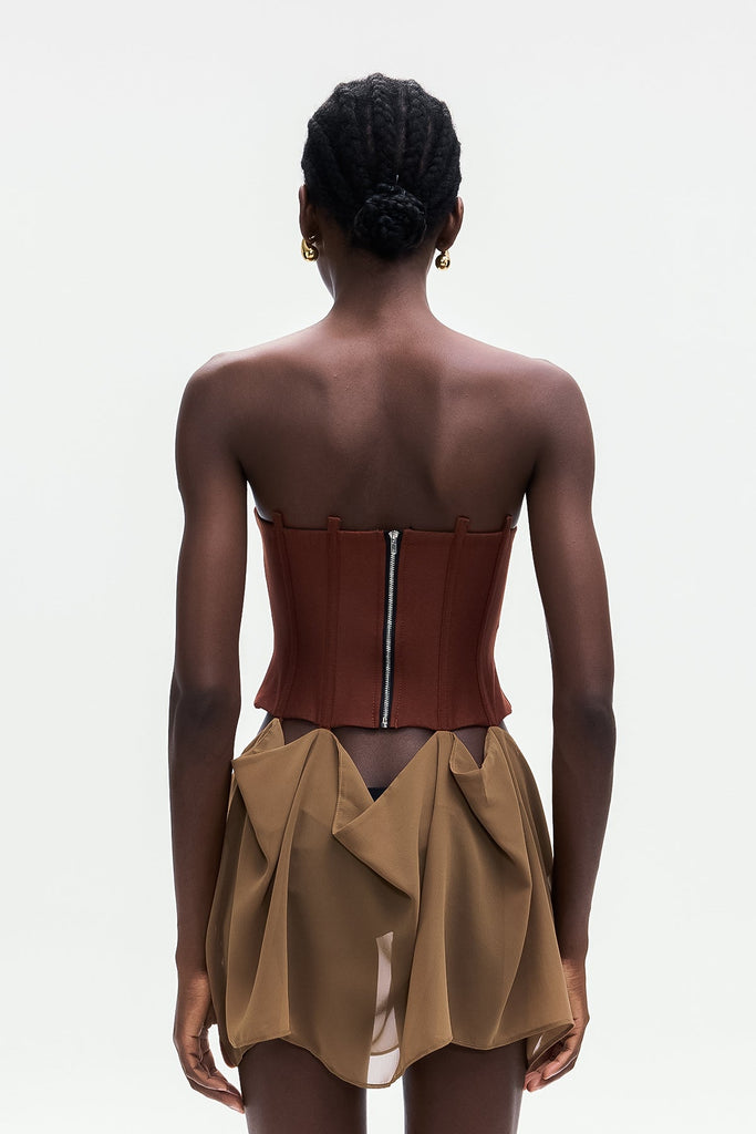 Ardelis Strapless Corset Lace Up Mini Dress - Stylish beautiful dress for special occasions | Buy Online