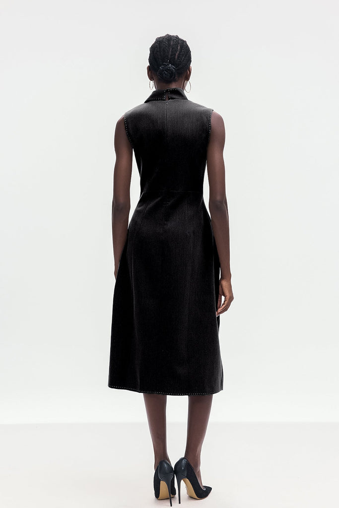 Shop  black dress - Perfect for special occasions | Ardon Asymmetric Split Sleeveless Maxi Dress In Black