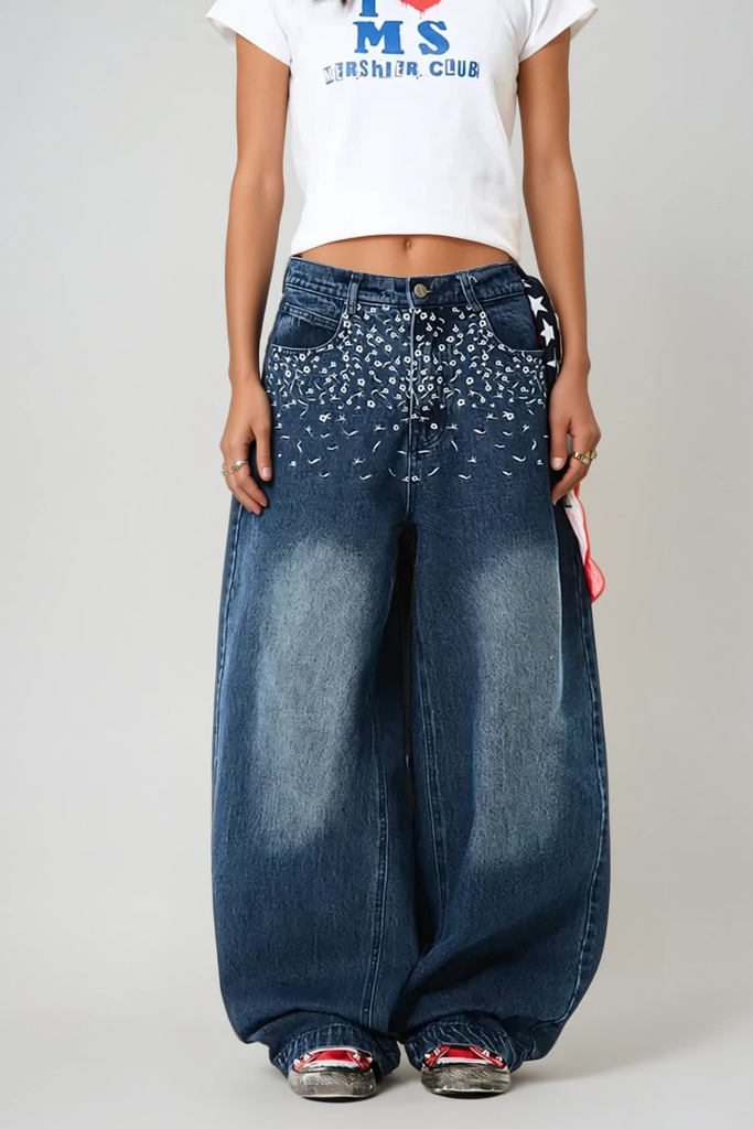 Shop  beautiful dress - Perfect for special occasions | Arenda Floral Hayley Wide Jeans