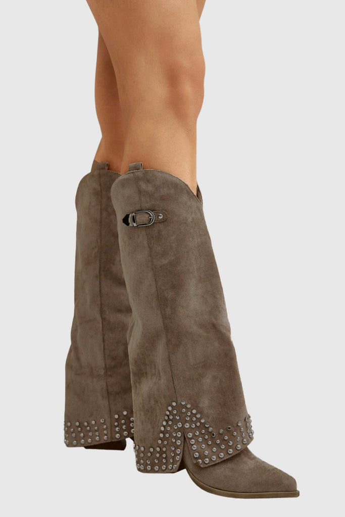 Shop  beautiful dress - Perfect for special occasions | Ariamir Studded Suede Boots