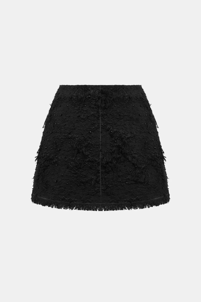 Shop  black dress - Perfect for special occasions | Arife Off Shoulder Bow Crystal Embellished Blazer Two Piece Set - Black