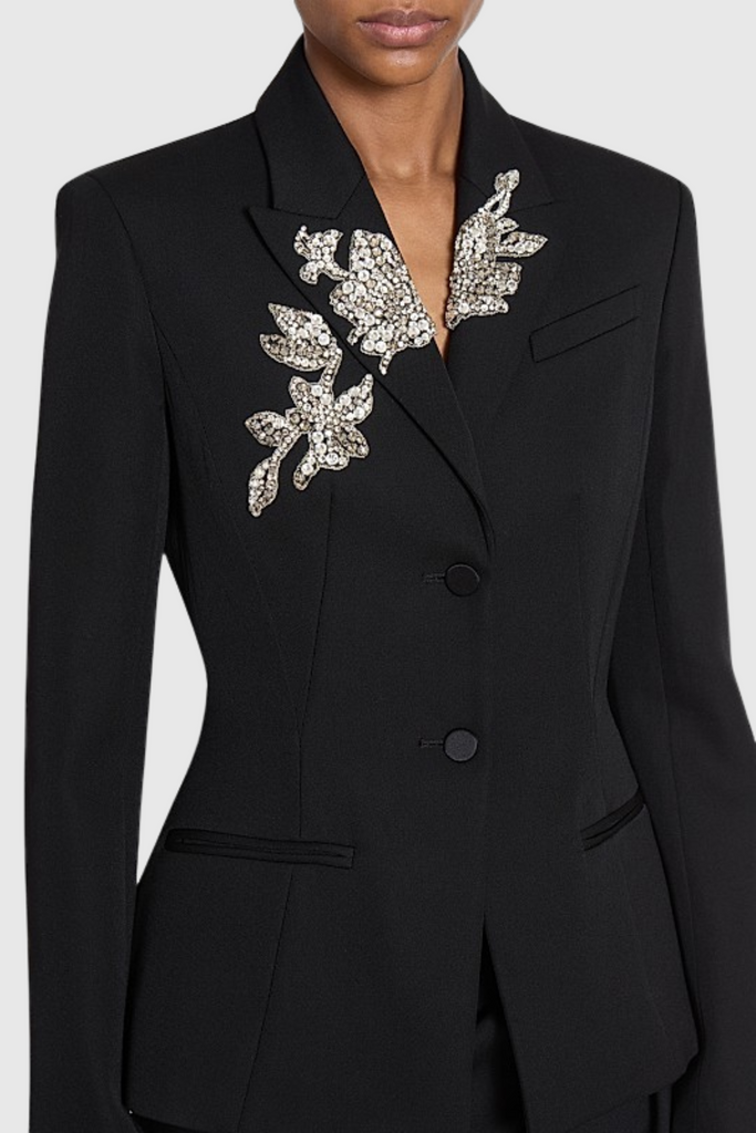 Arnell Crystal Embellished Blazer - Stylish beautiful dress for special occasions | Buy Online