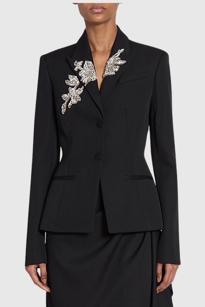 Stylish beautiful dress | Arnell Crystal Embellished Blazer - Ideal for special occasions