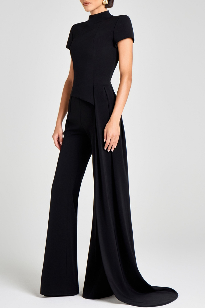 Shop  black dress - Perfect for special occasions | mirabelle Sculpted High Neck Pants Set - Black