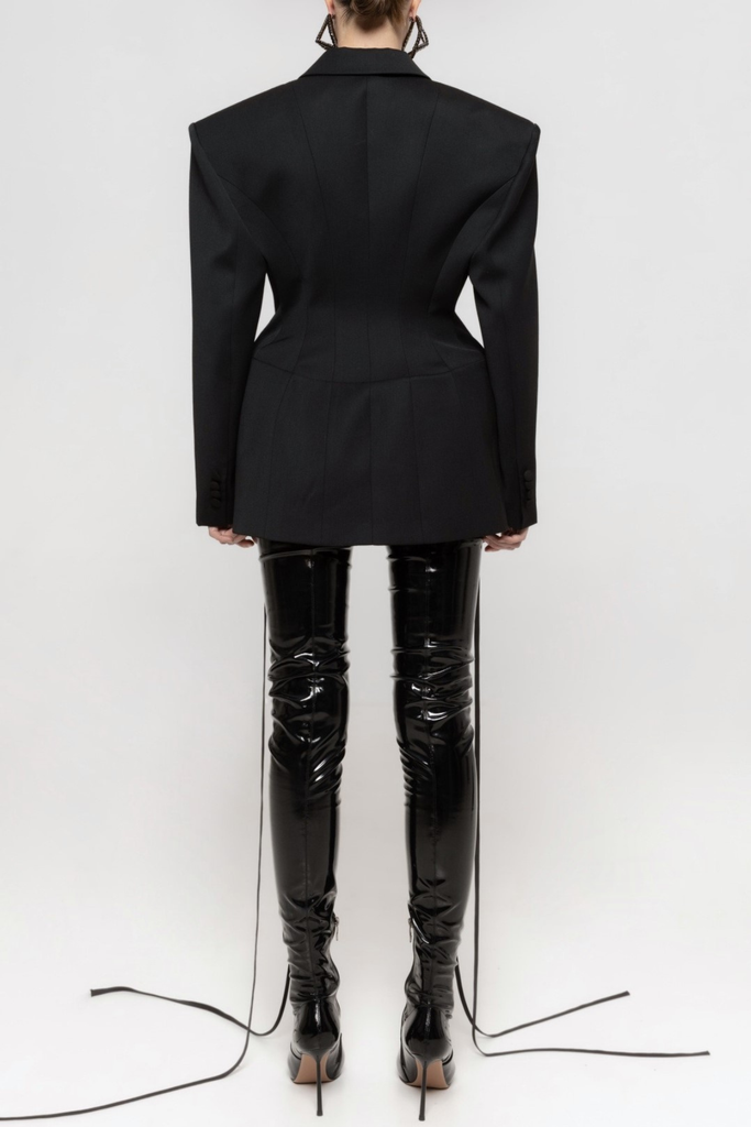 marjorie  Lace Up Blazer - Stylish beautiful dress for special occasions | Buy Online