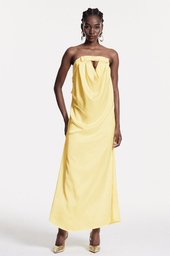 Shop  beautiful dress - Perfect for special occasions | Ashorn Strapless Bow Maxi Dress