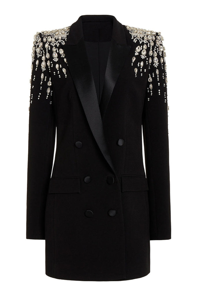 Stylish beautiful dress | Aurora Crystal Embellished Blazer Dress - Ideal for special occasions
