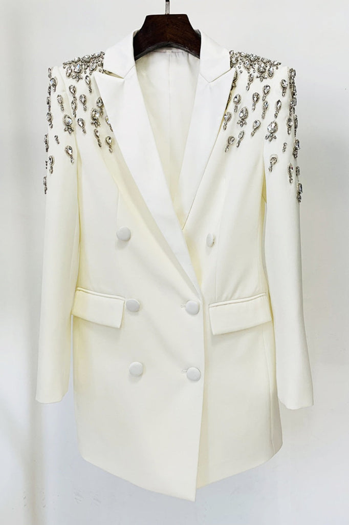 Stylish beautiful dress | Aurora Crystal Embellished Blazer Dress - Ideal for special occasions