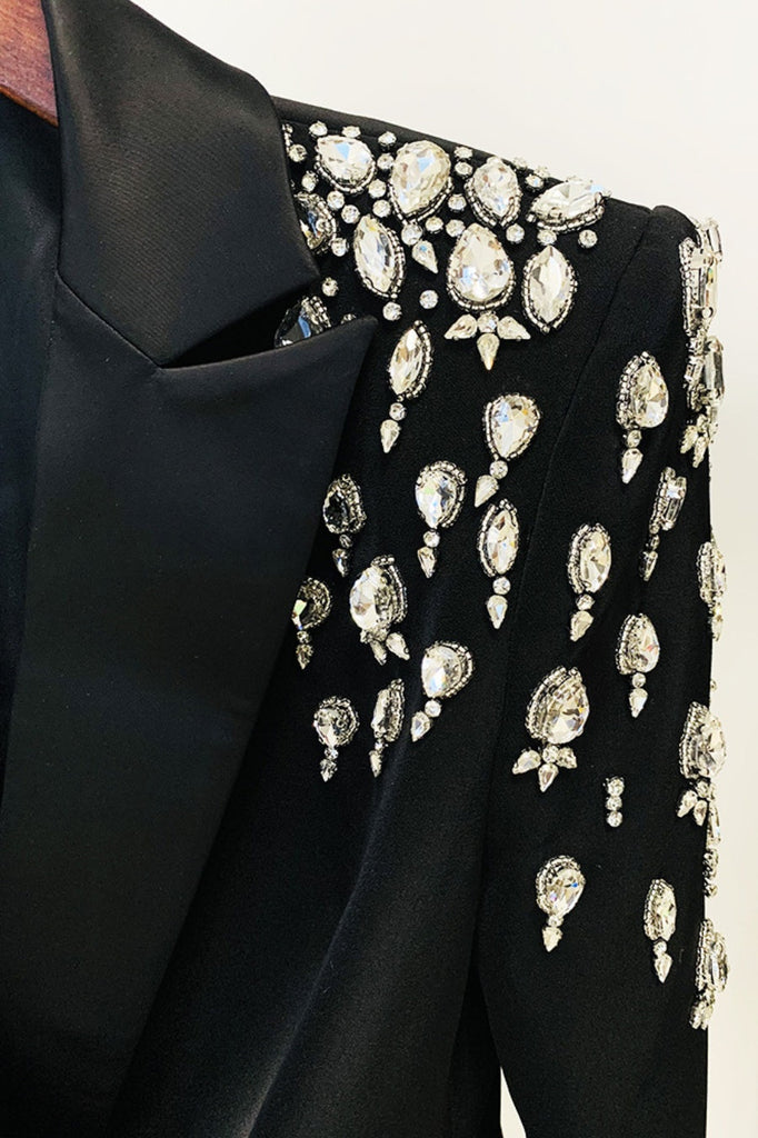 Aurora Crystal Embellished Blazer Dress - Stylish beautiful dress for special occasions | Buy Online