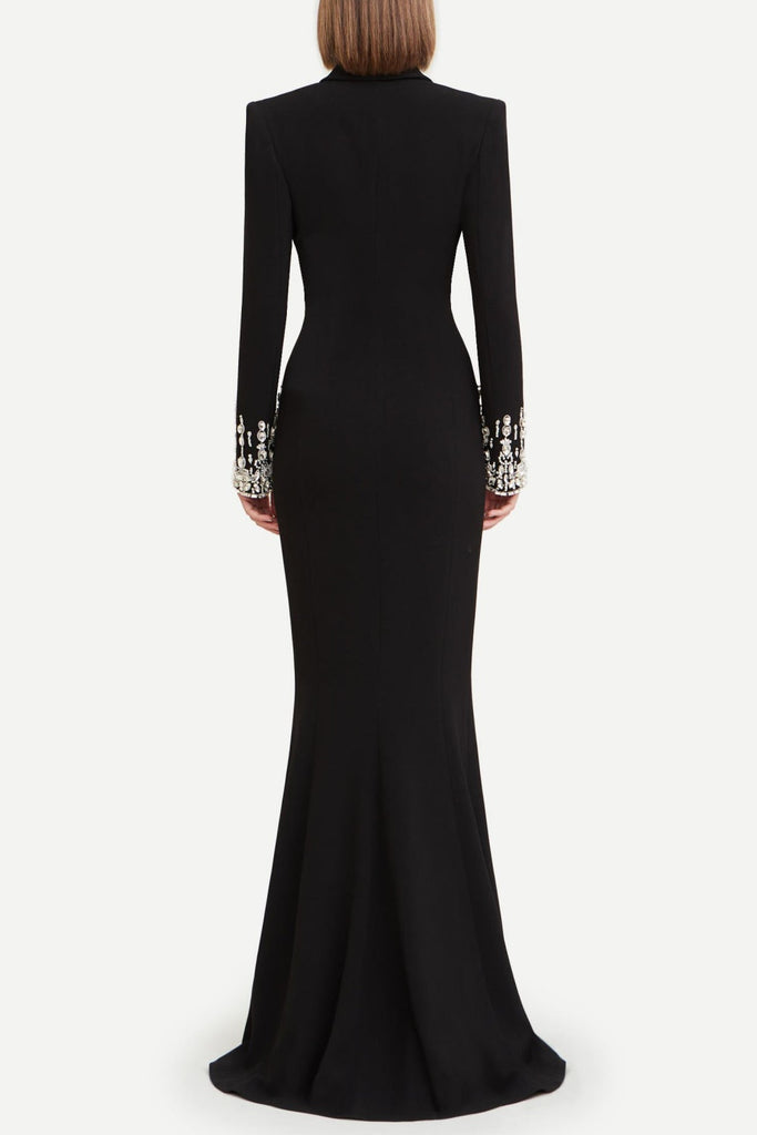 Shop  beautiful dress - Perfect for special occasions | Aurora Crystal Embellished Blazer Maxi Dress