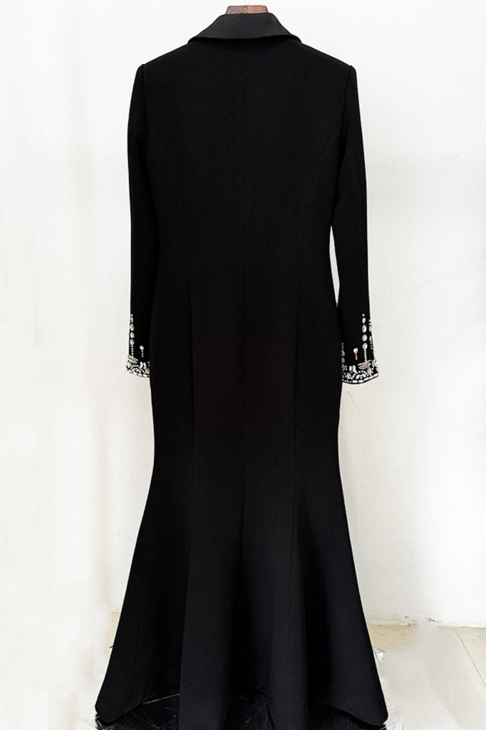 Aurora Crystal Embellished Blazer Maxi Dress - Stylish beautiful dress for special occasions | Buy Online