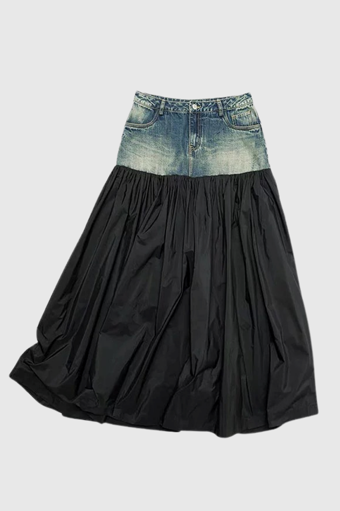 Shop  beautiful maxi - Perfect for special occasions | Avah Patchwork Maxi Skirt