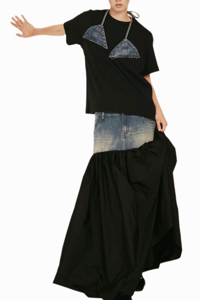 Stylish beautiful maxi | Avah Patchwork Maxi Skirt - Ideal for special occasions