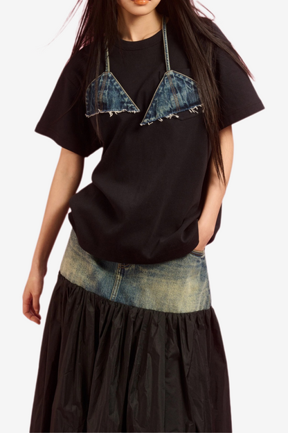 Avah Patchwork Maxi Skirt