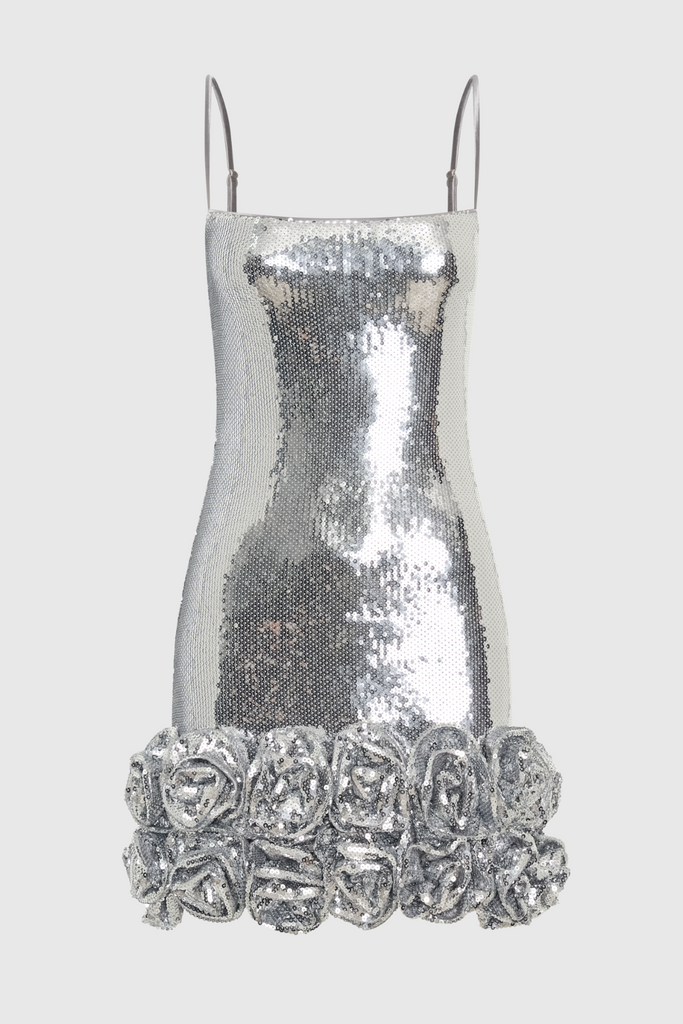Shop  beautiful dress - Perfect for special occasions | Ayam Sequin Flower Appliqué Mini Dress