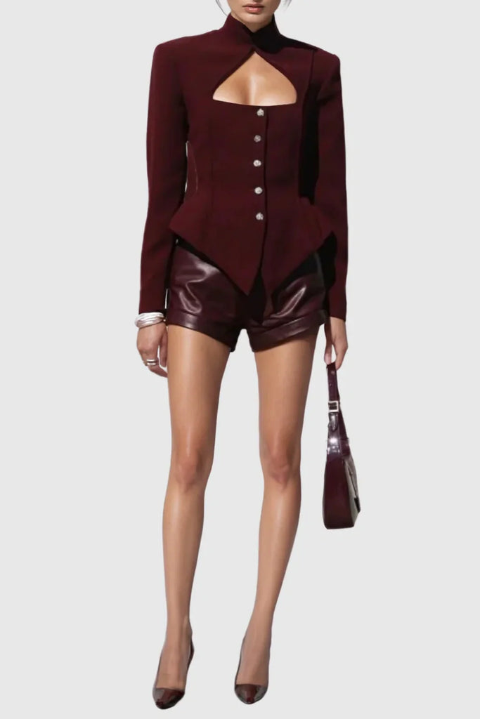 Shop  beautiful dress - Perfect for special occasions | Aymee Cutout Button Blazer