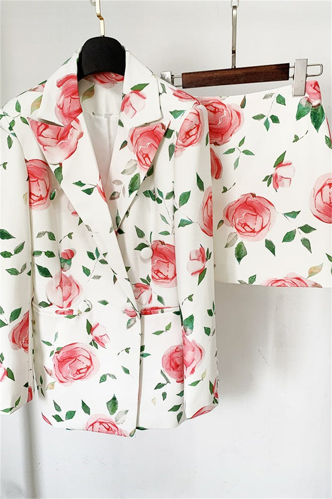 Azaria Floral Printed Blazer Set - Stylish beautiful dress for special occasions | Buy Online