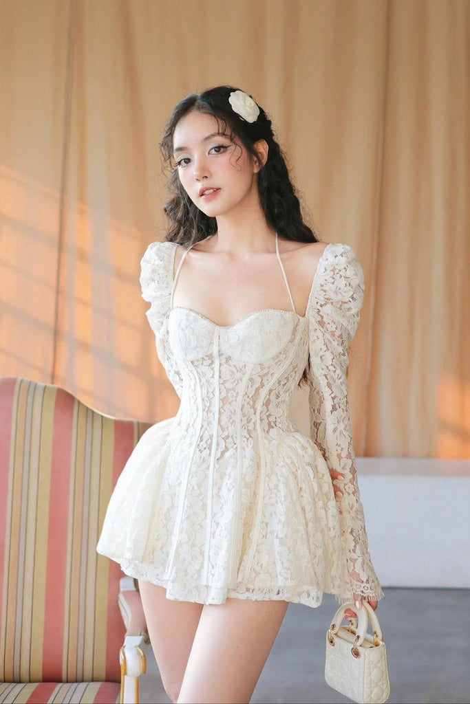 Stylish beautiful dress | Valerie Lace Cortset Mini Dress - Ideal for special occasions