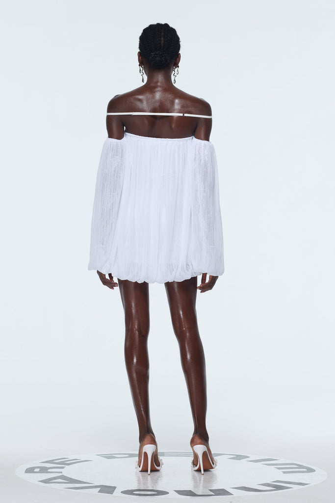 Shop  beautiful dress - Perfect for special occasions | Babs Balloon Sleeve Mesh Mini Dress