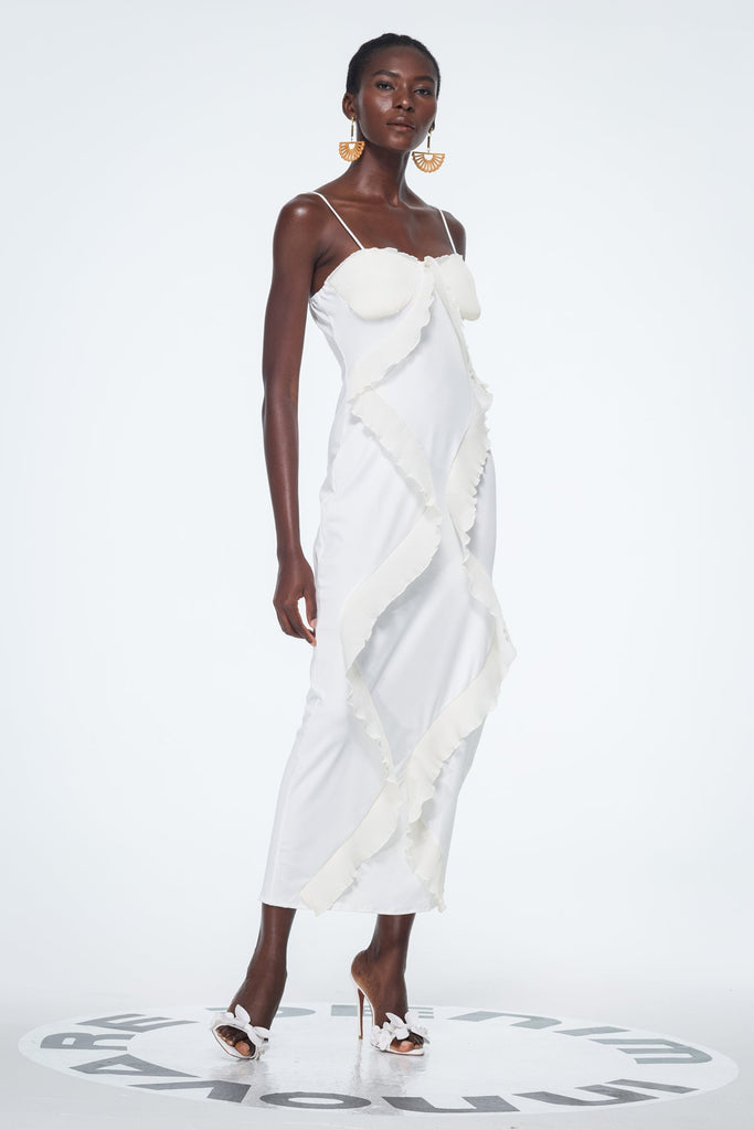 Stylish beautiful dress | Bachtiar Spaghetti Split Maxi Dress - Ideal for special occasions