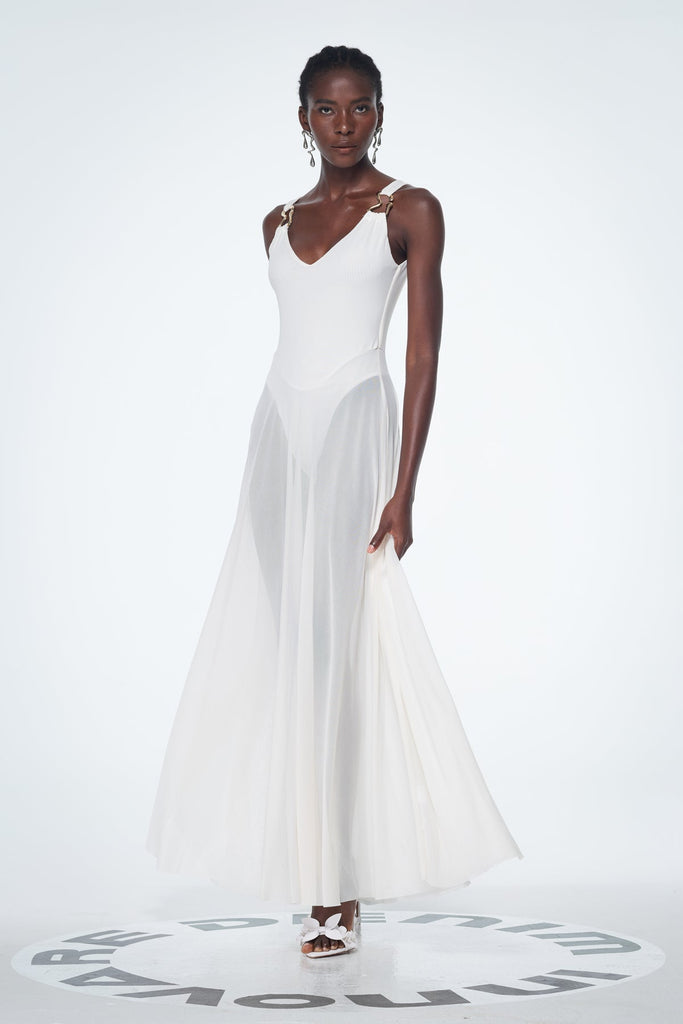 Bada Mesh Sleeveless Maxi Dress - Stylish beautiful dress for special occasions | Buy Online