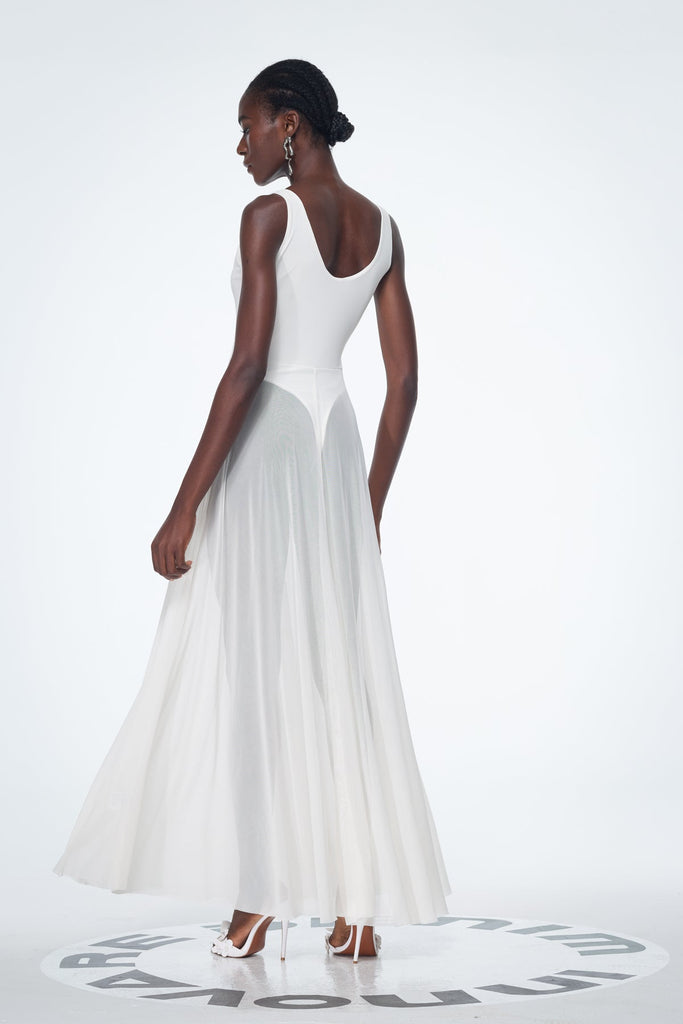 Bada Mesh Sleeveless Maxi Dress - Stylish beautiful dress for special occasions | Buy Online