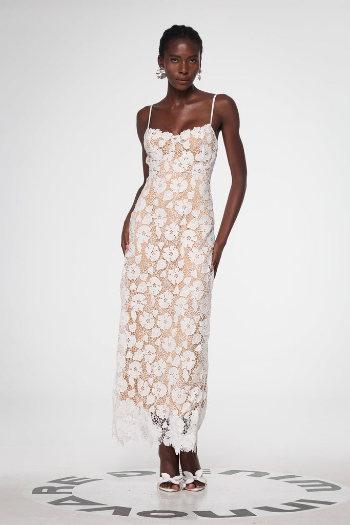 Stylish beautiful dress | Bagrat Lace Spaghetti Lace Up Maxi Dress - Ideal for special occasions