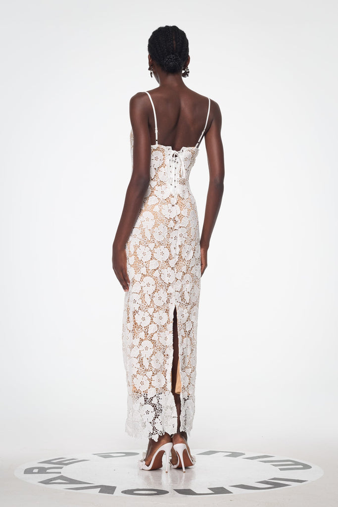 Stylish beautiful dress | Bagrat Lace Spaghetti Lace Up Maxi Dress - Ideal for special occasions