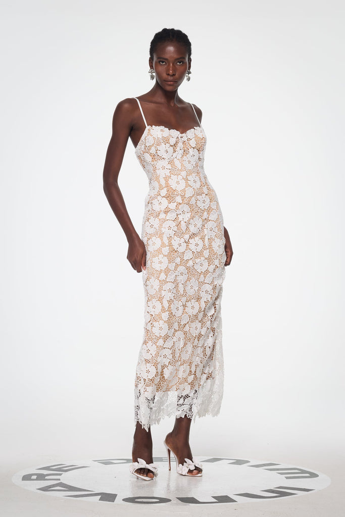 Stylish beautiful dress | Bagrat Lace Spaghetti Lace Up Maxi Dress - Ideal for special occasions