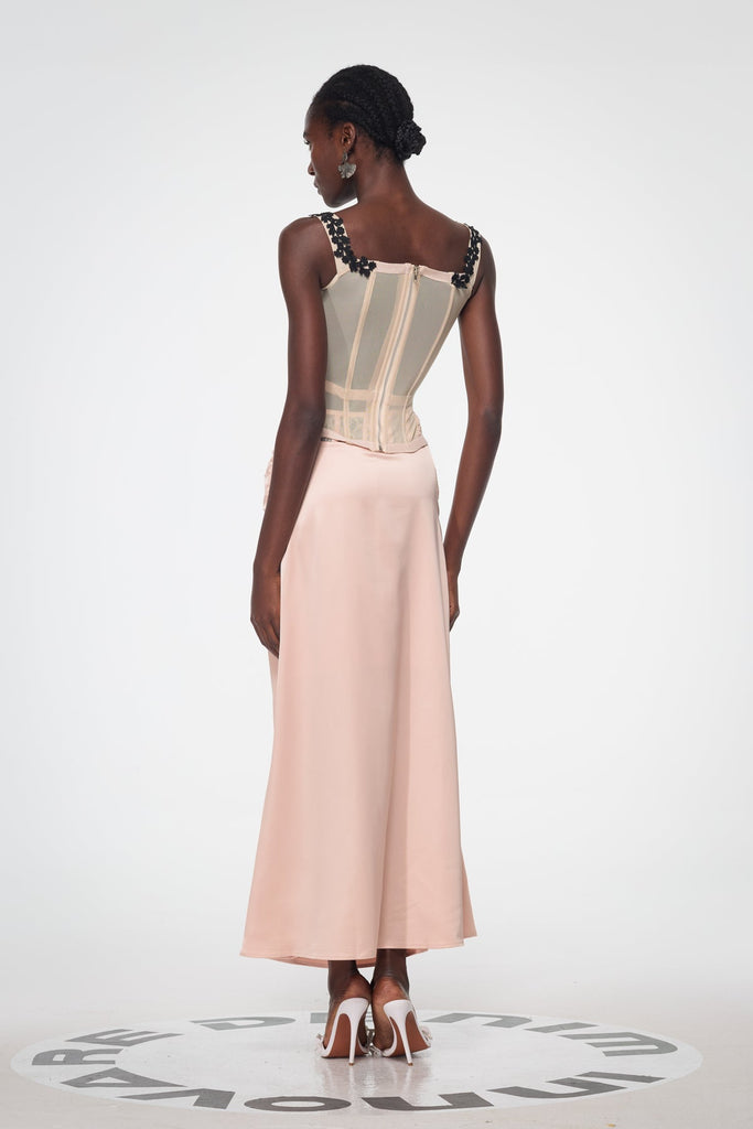 Bahadır Lace Corset Satin Skirt Set - Stylish beautiful dress for special occasions | Buy Online