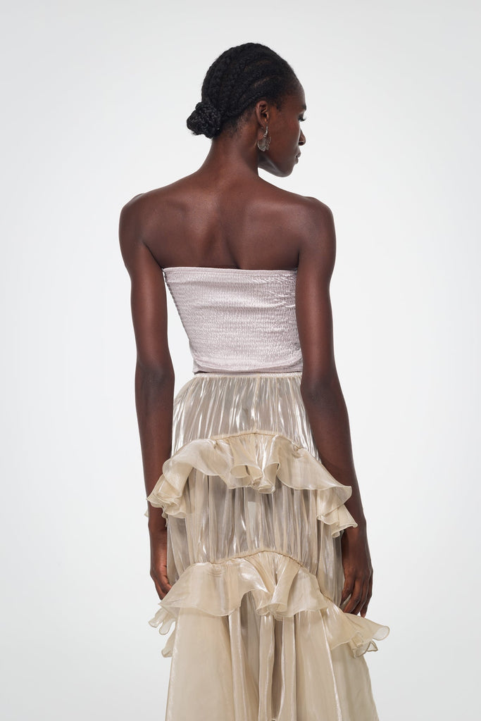 Stylish beautiful dress | Bahar Lace Mesh Spaghetti Top - Ideal for special occasions