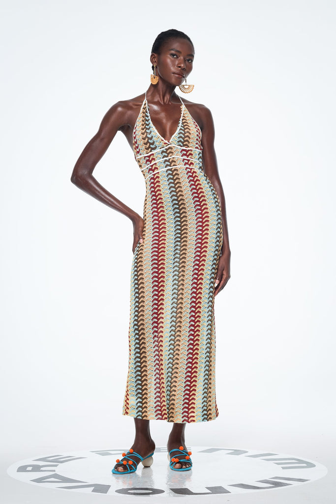 Shop  beautiful dress - Perfect for special occasions | Bahrom Halter Neck Backless Maxi Dress