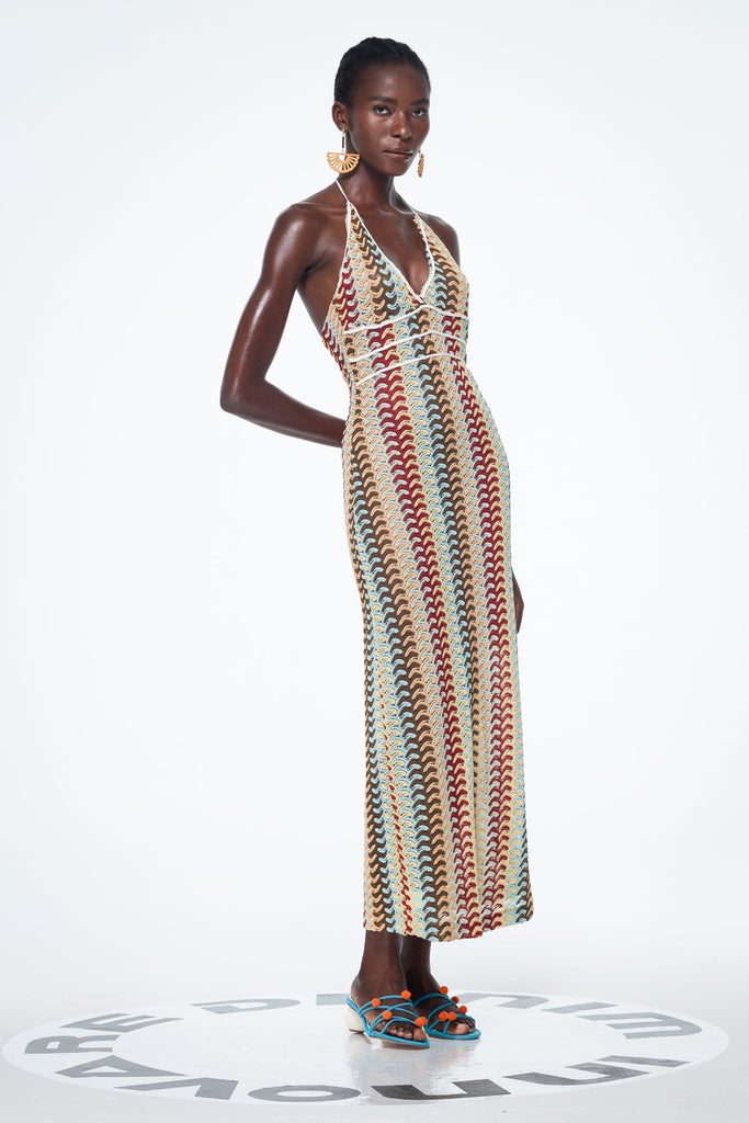 Shop  beautiful dress - Perfect for special occasions | Bahrom Halter Neck Backless Maxi Dress