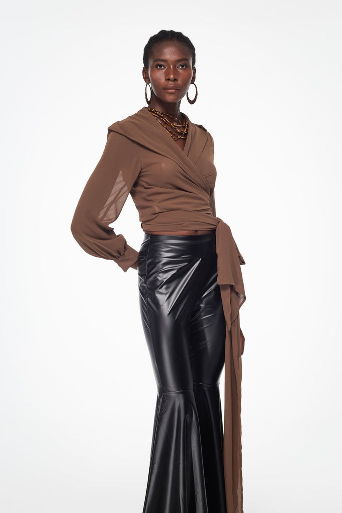 Stylish beautiful dress | Bailee Mesh Lace Up Top - Ideal for special occasions