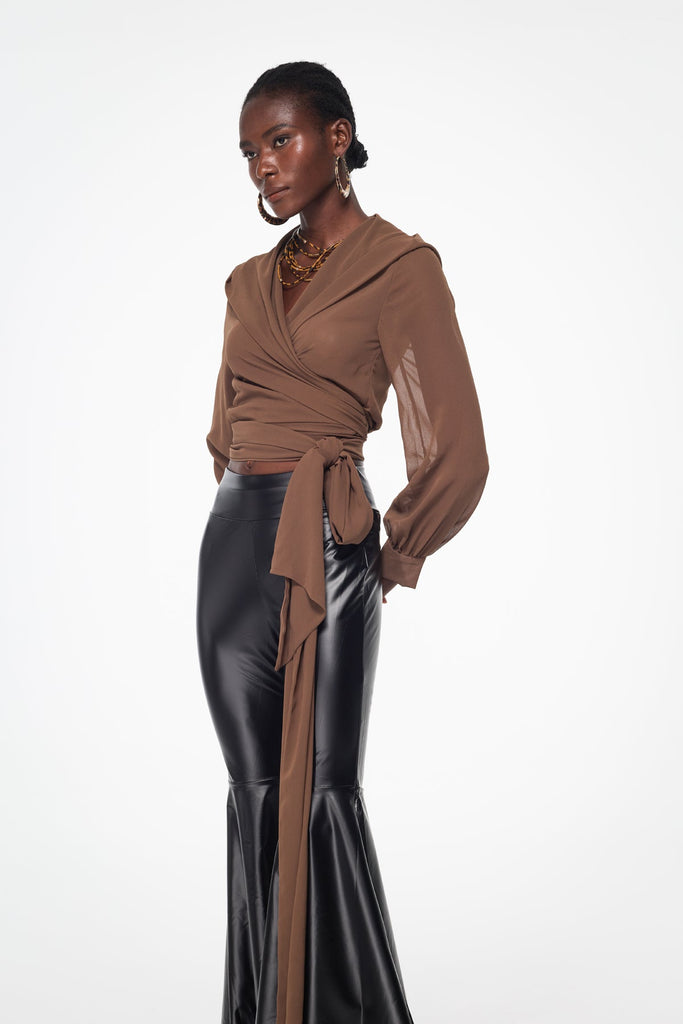 Stylish beautiful dress | Bailee Mesh Lace Up Top - Ideal for special occasions