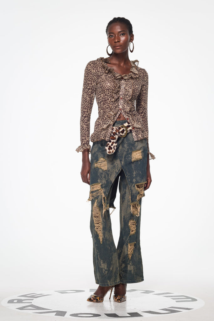 Shop  beautiful dress - Perfect for special occasions | Bairrfhionn Ripped Deconstruct Jeans