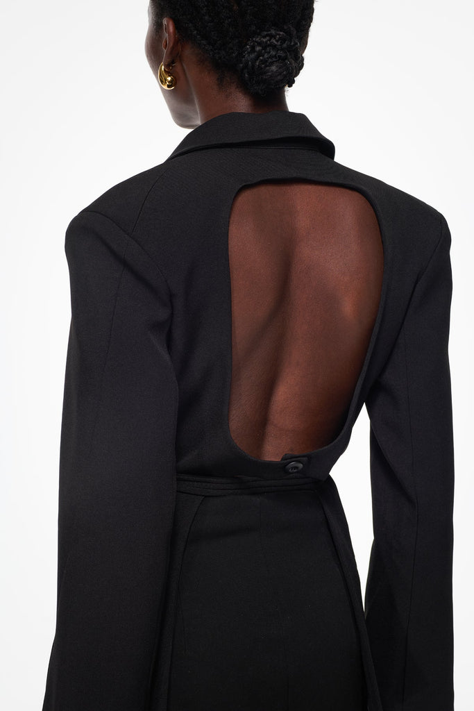 Stylish beautiful dress | Balarabe Backless Lace Up Blazer - Ideal for special occasions